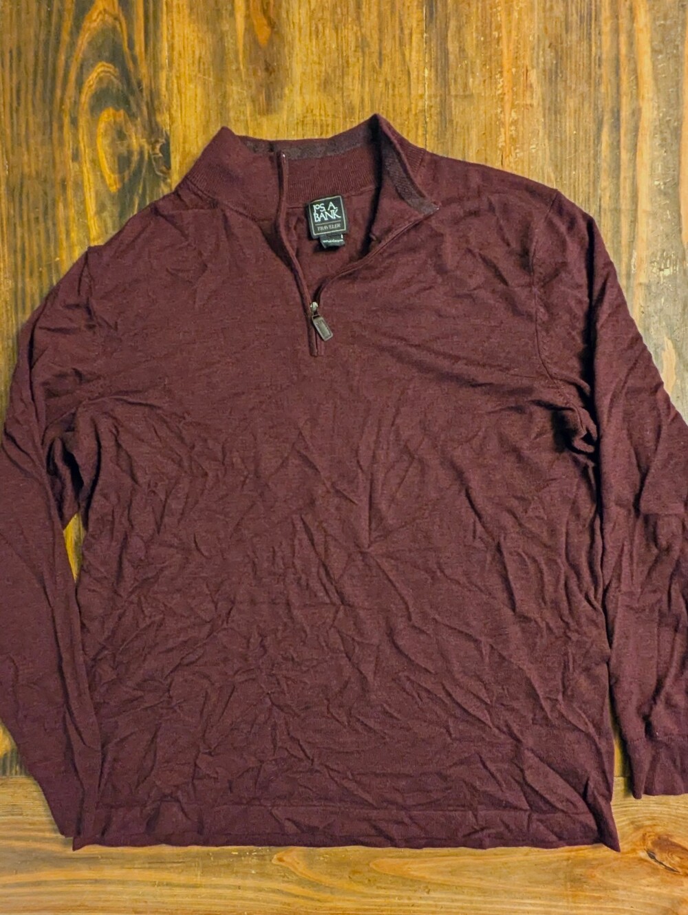 Merino JoS A Bank Quarter Zip Sweater Tall Men's XLT